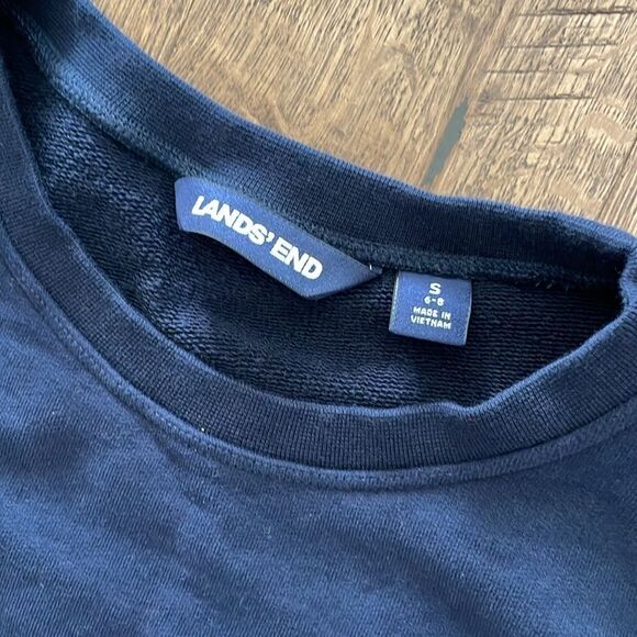 Lands End Navy Sweatshirt. Women’s Sz S - Picture 2 of 5